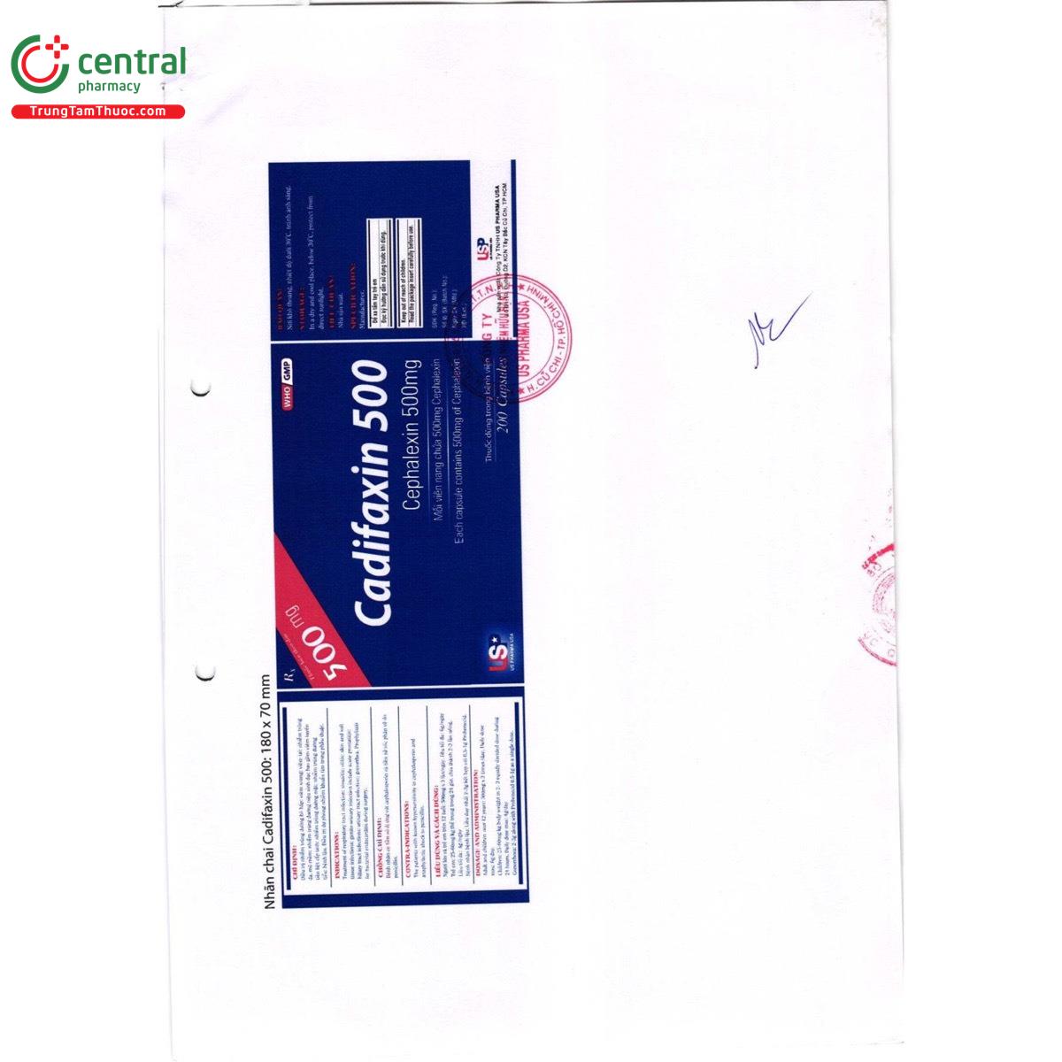 cadifaxin 500 hdsd 2 T7775