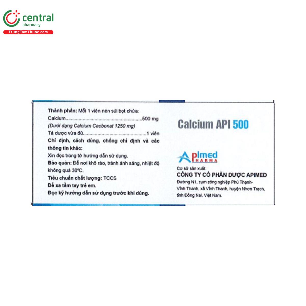 calcium api 500mg 2 Q6580 calcium api 500mg 2 Q6580
