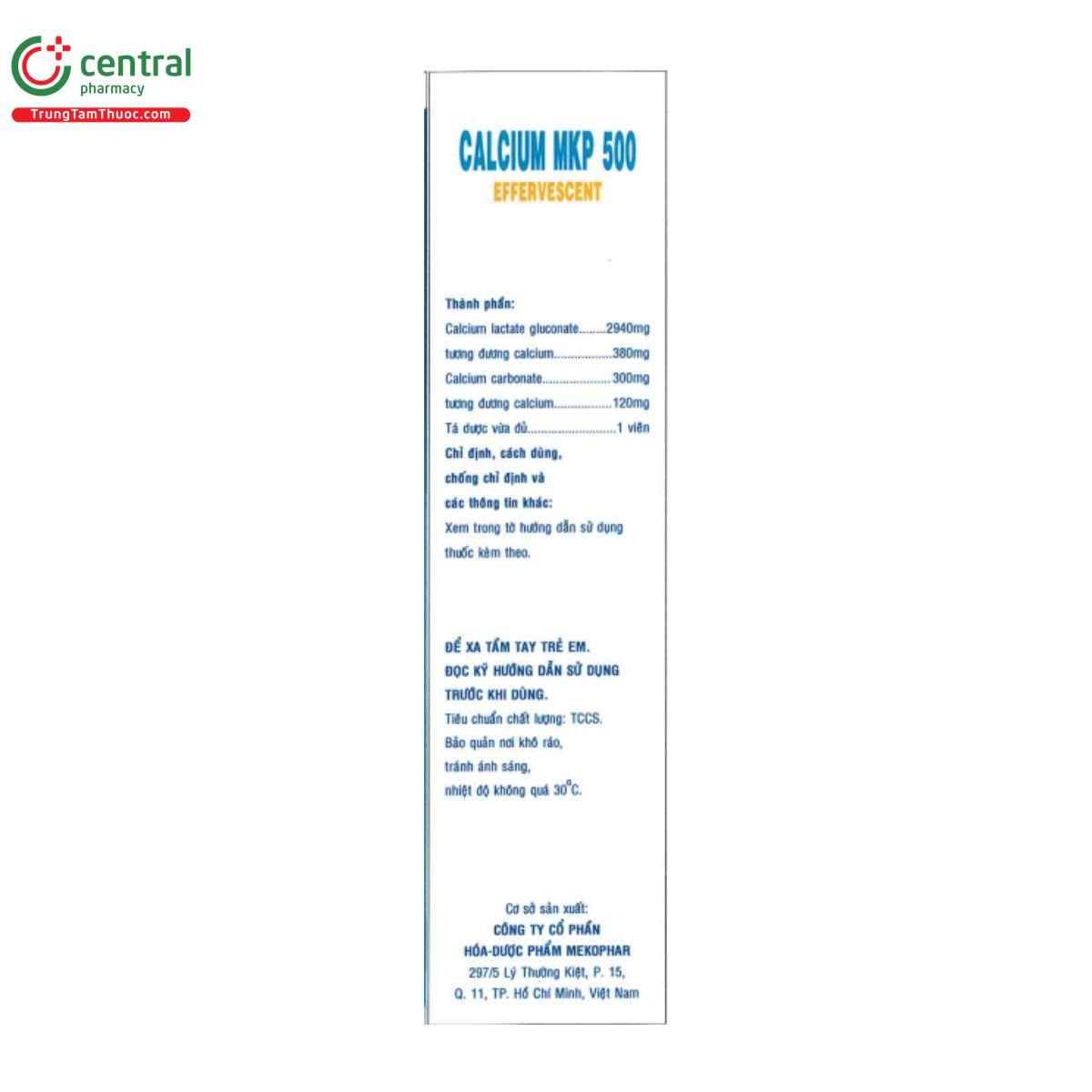 calcium mkp 500 effervescent 2 M5280