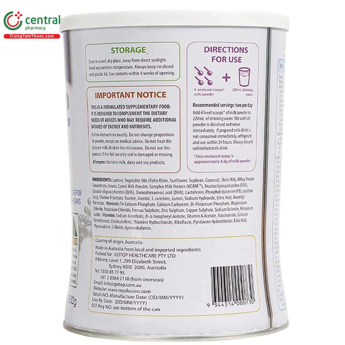 camel aged care formula 2 P6301