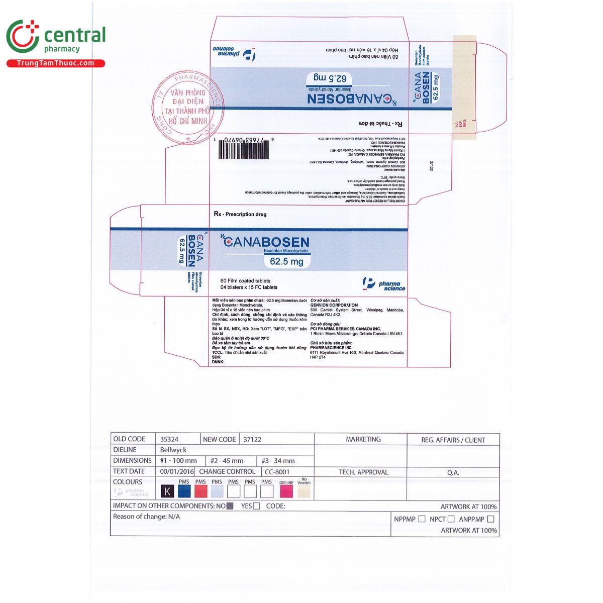 canabosen 62 5 mg M5418