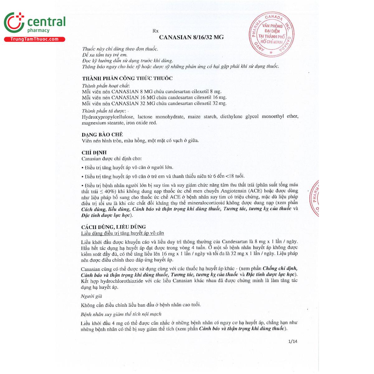 canasian 16mg 4 A0756