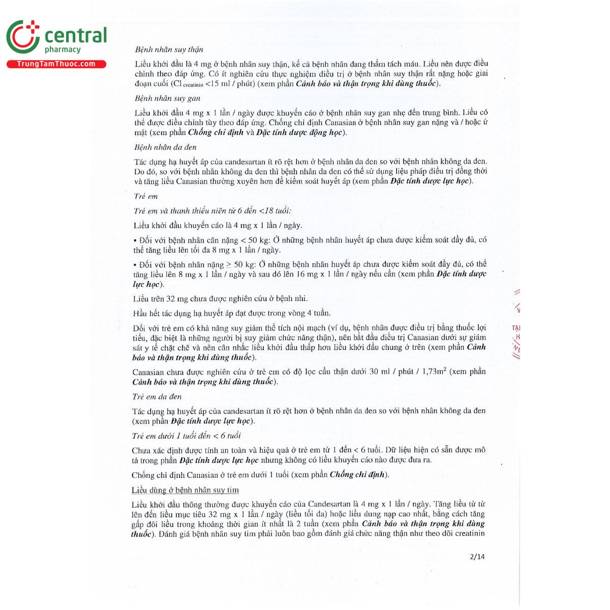 canasian 16mg 5 P6120