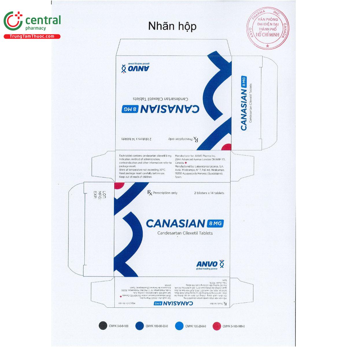 canasian 8mg 2 O6388 canasian 8mg 2 O6388