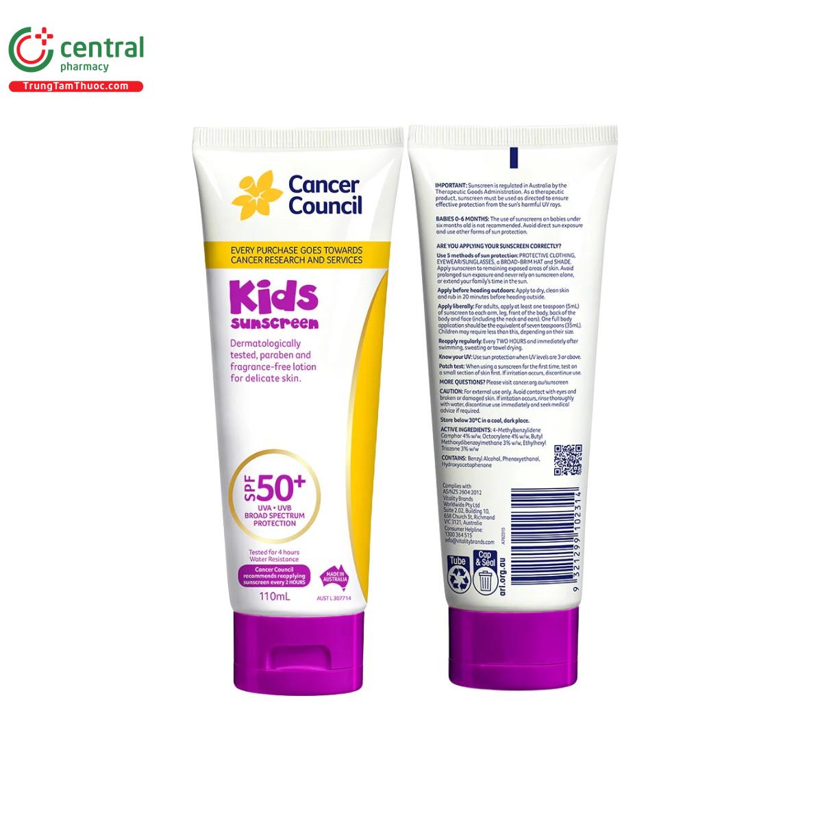 cancer council kids sunscreen spf50 2 R7807