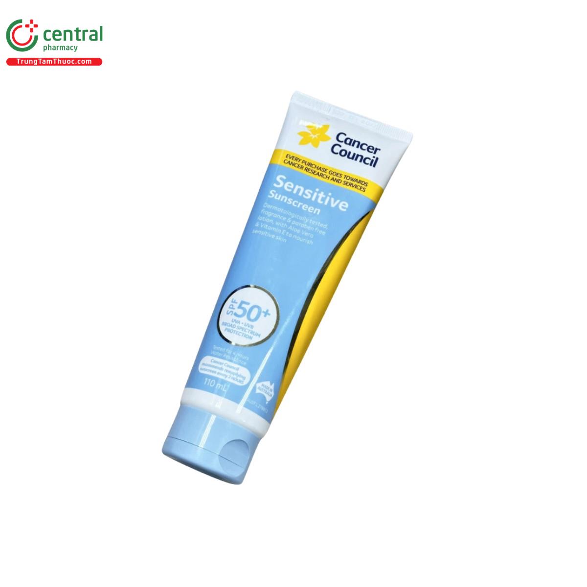 cancer council sensitive sunscreen spf50 4 O6052