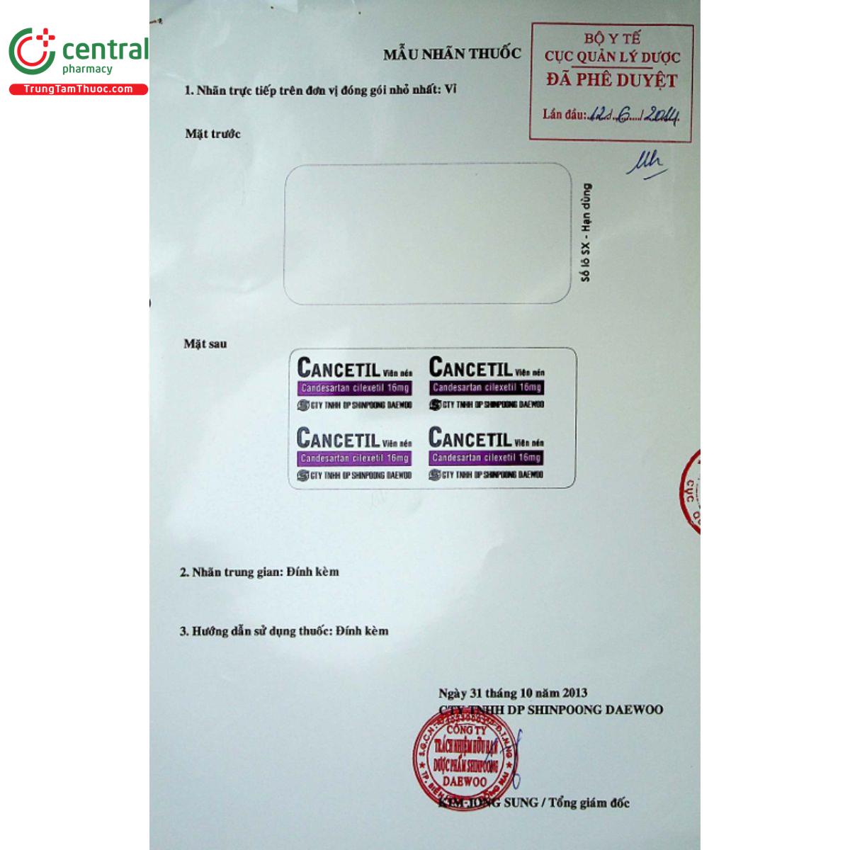 cancetil 16 3 T7711