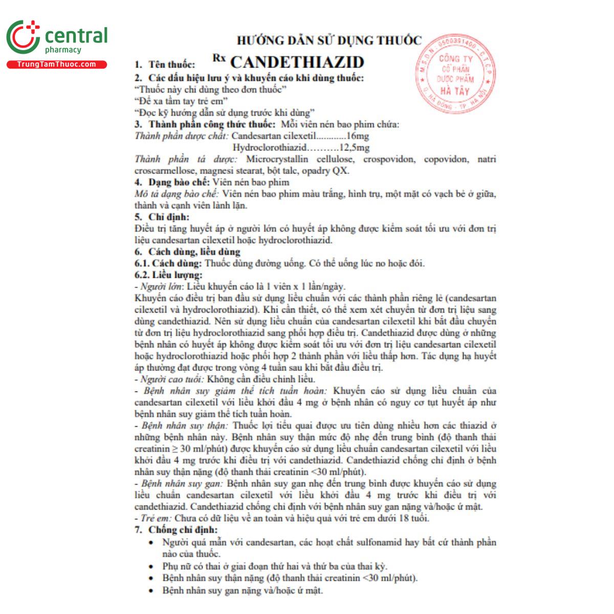 candethiazid 3 H3241