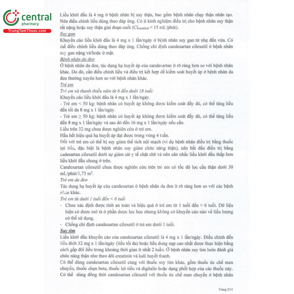 candovas 8mg 5 O5164