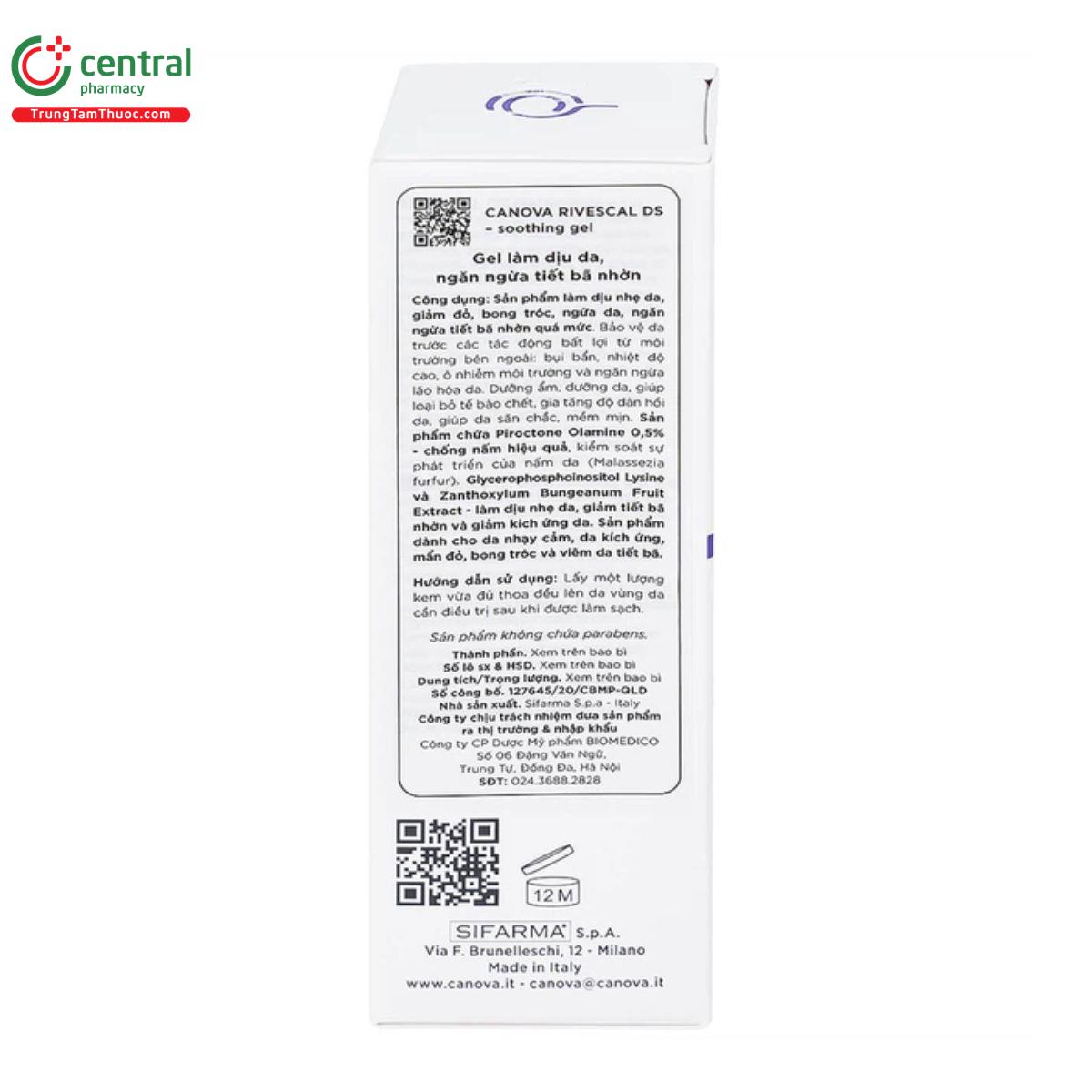 canova rivescal ds soothing gel 11 H3860 canova rivescal ds soothing gel 11 H3860