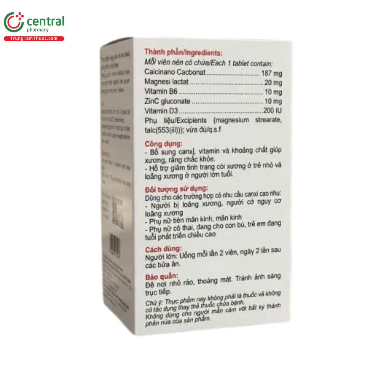 canxinano d a duong sinh 3 H3731 canxinano d a duong sinh 3 H3731