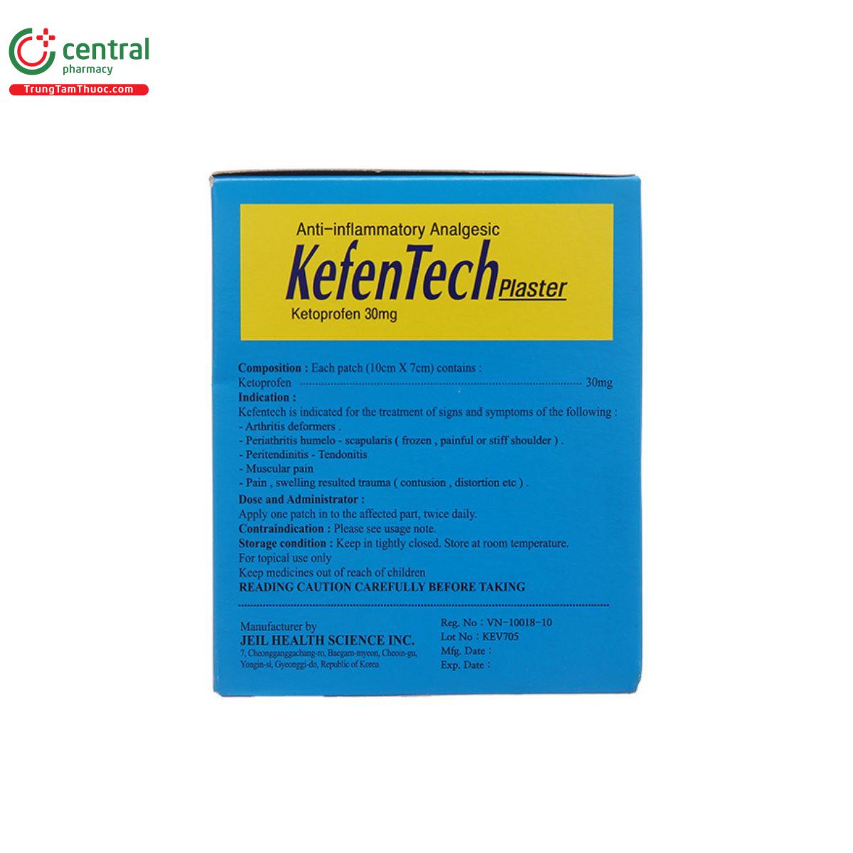 cao dan kefentech plaster 5 B0008