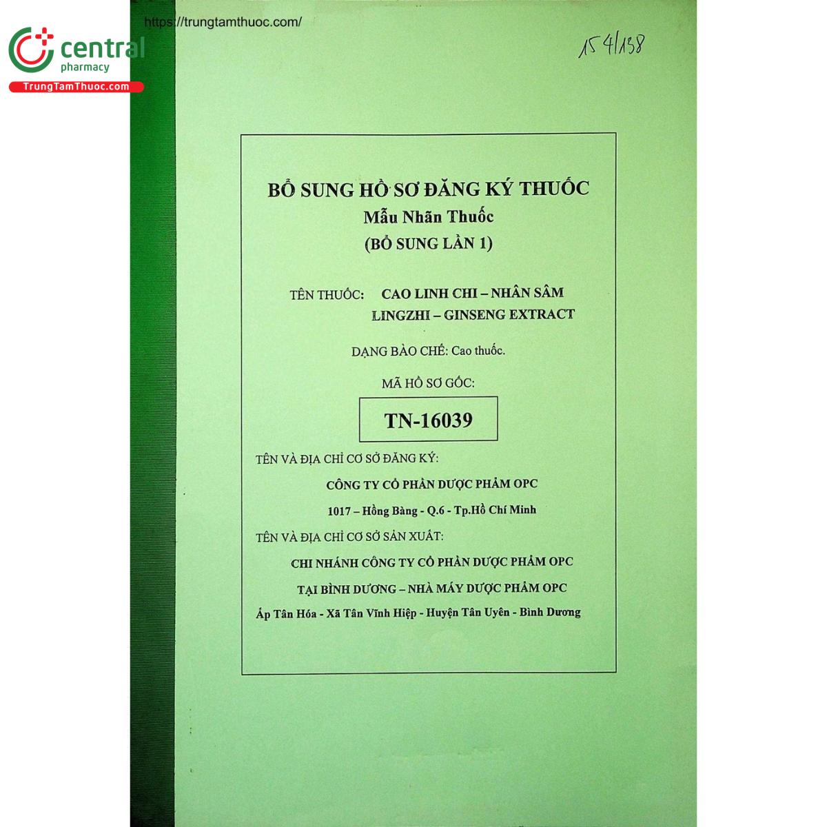 cao linh chi nhan sam 4 L4360 cao linh chi nhan sam 4 L4360