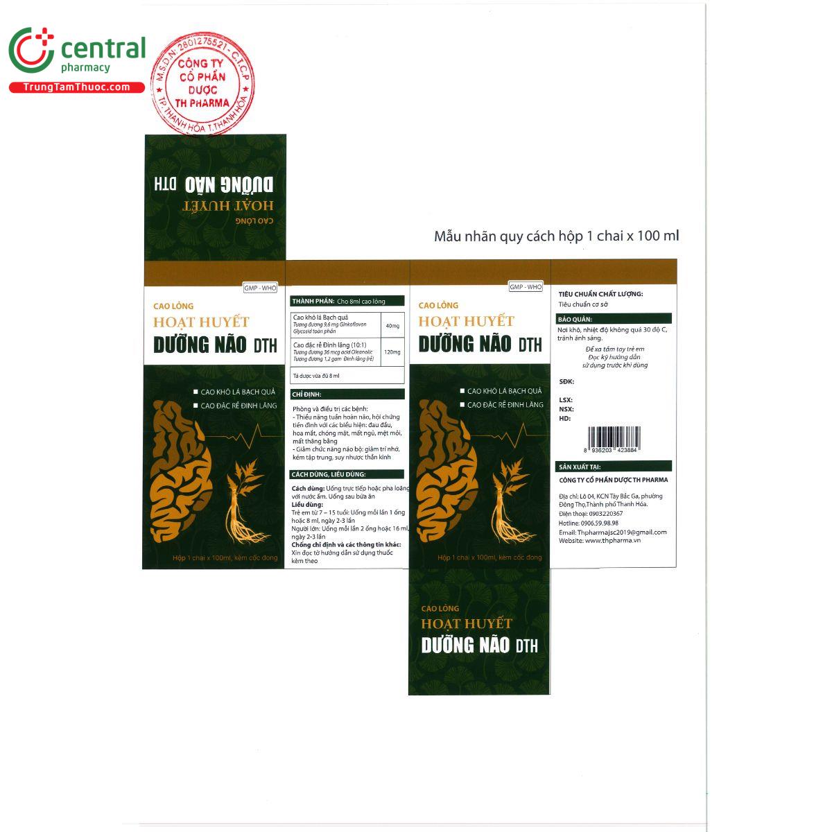 cao long hoat huyet duong nao dth 10 V8540 cao long hoat huyet duong nao dth 10 V8540