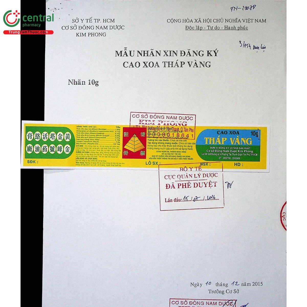 cao xoa thap vang 2 L4876 cao xoa thap vang 2 L4876