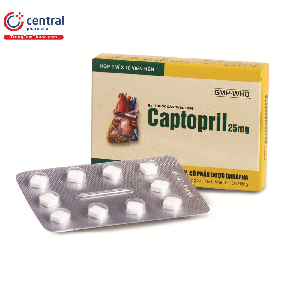 captopril 25mg danapha B0575