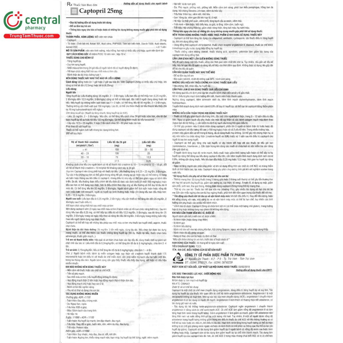 captopril 25mg tv pharma 6 C1350