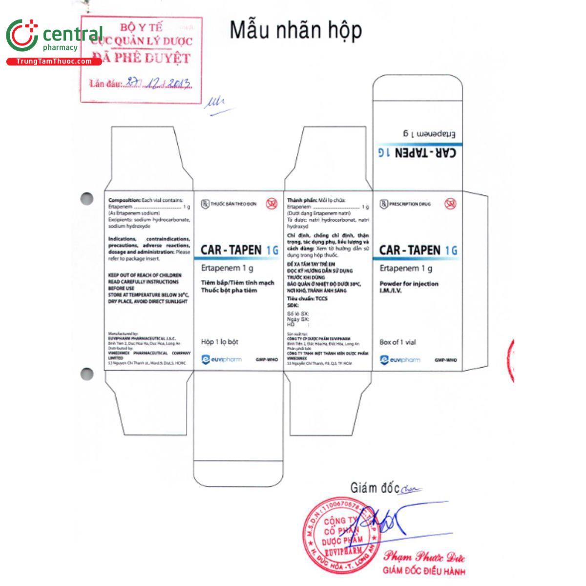 car tapen 1g 5 O6165 car tapen 1g 5 O6165
