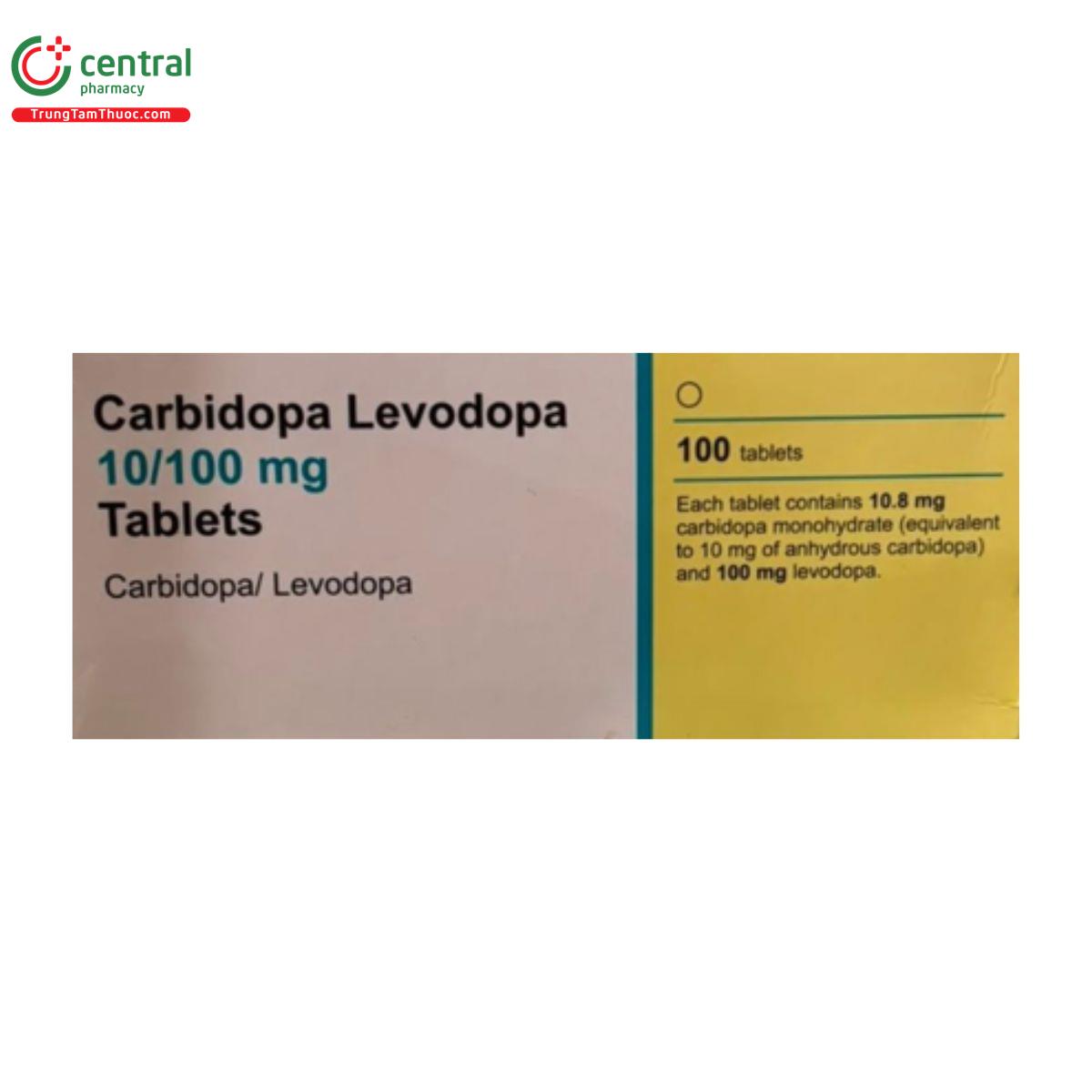 carbidopa levodopa 10 100mg 1 T8741 carbidopa levodopa 10 100mg 1 T8741