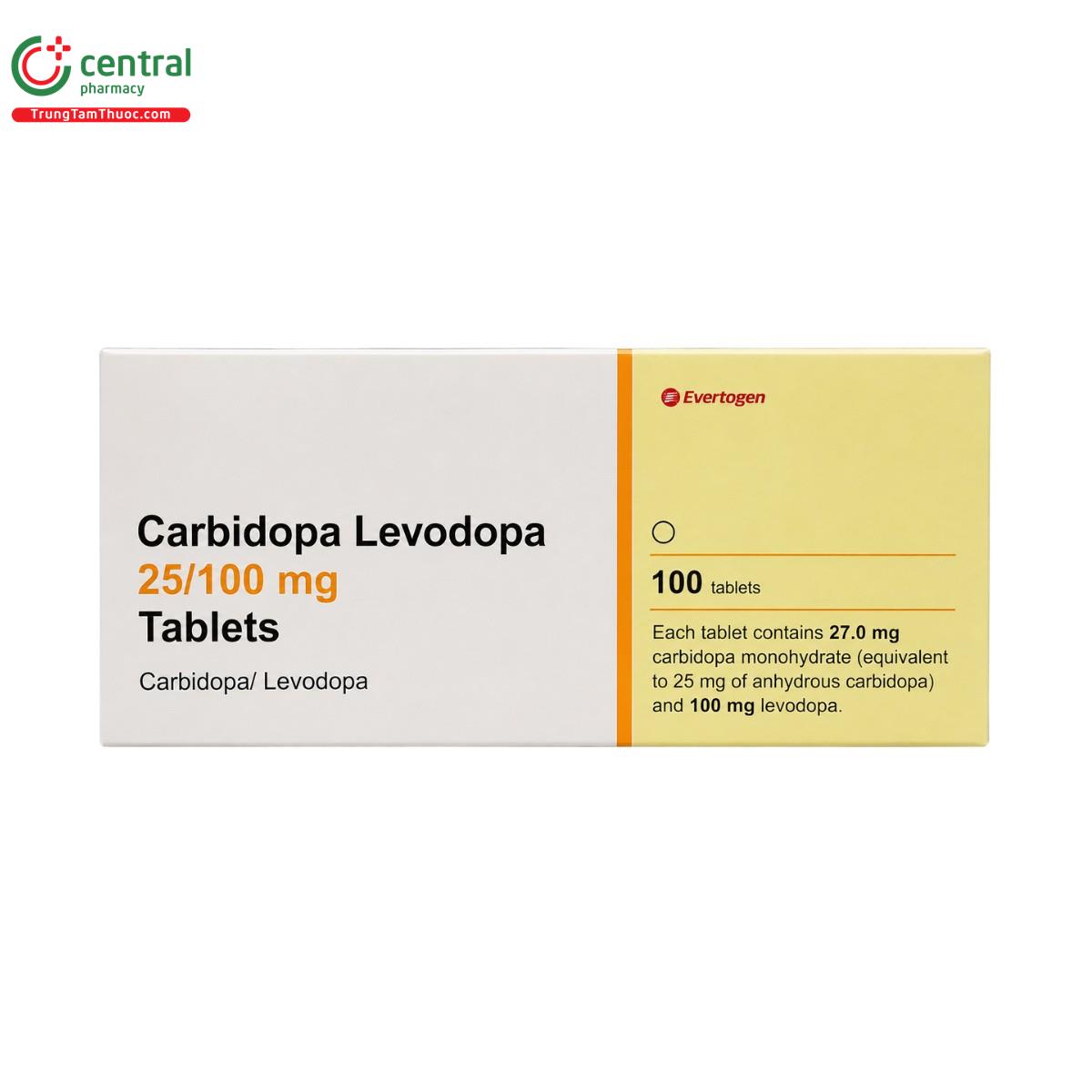carbidopa levodopa 25 100mg 1 K4418 carbidopa levodopa 25 100mg 1 K4418