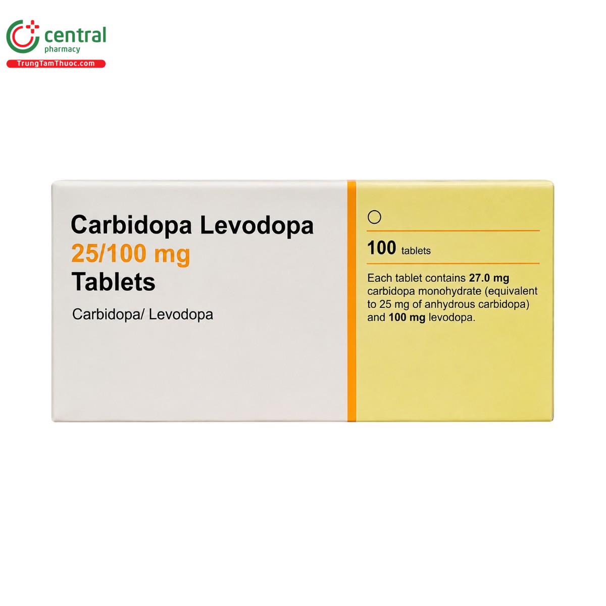 carbidopa levodopa 25 100mg 2 D1772 carbidopa levodopa 25 100mg 2 D1772