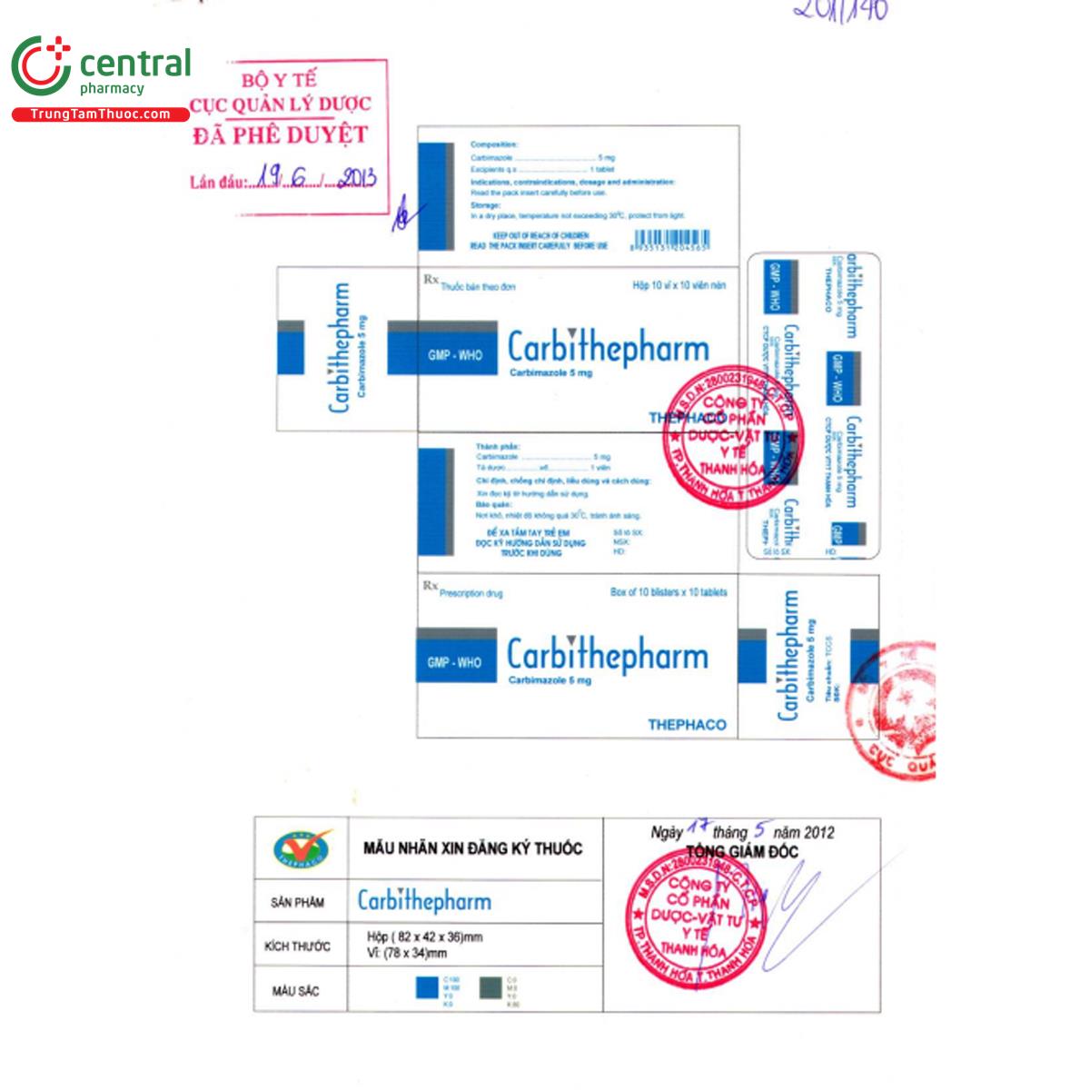 carbithepharm 5mg 3 D1488 carbithepharm 5mg 3 D1488