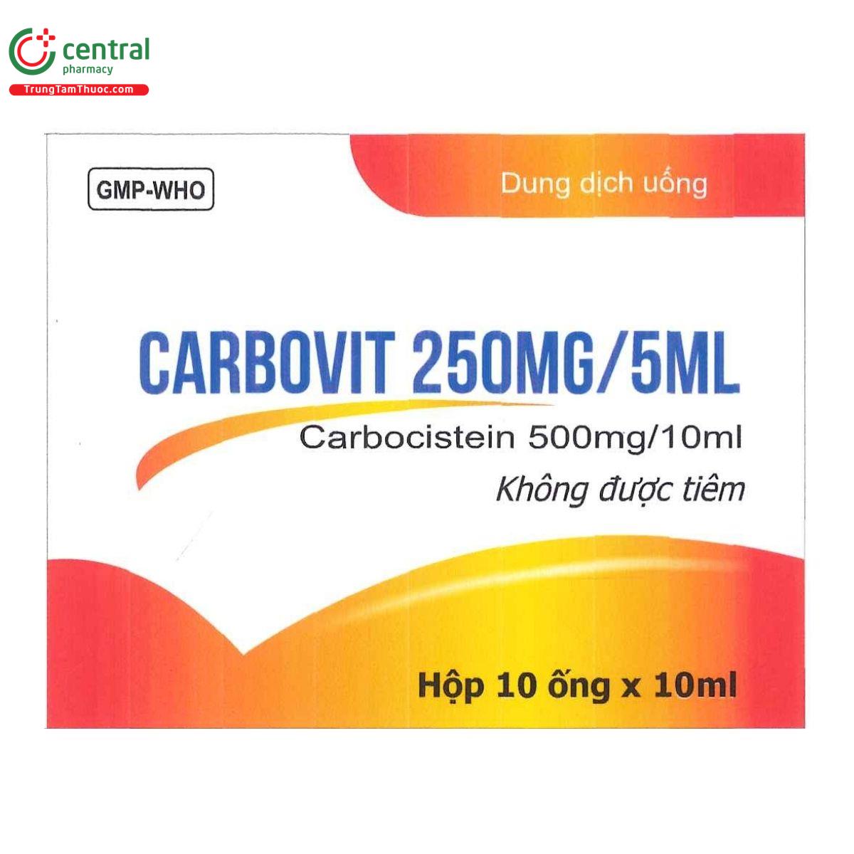 carbovit 250mg 5ml 10 C1832