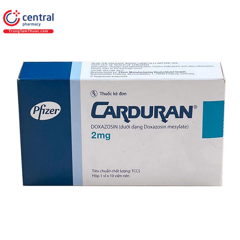 [CHÍNH HÃNG] Thuốc Carduran 2mg Pfizer điều trị tăng huyết áp