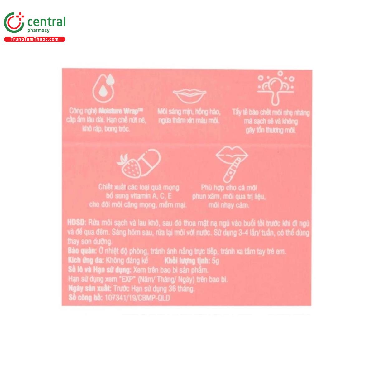 care nel berry lip night mask 12 F2715