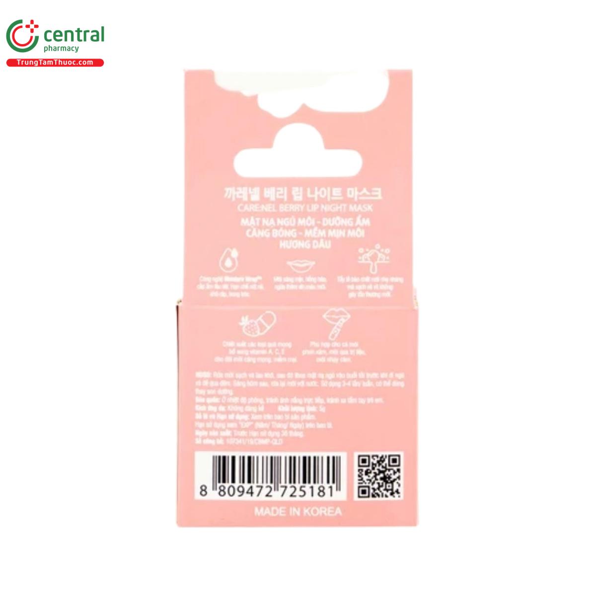care nel berry lip night mask 5 V8761