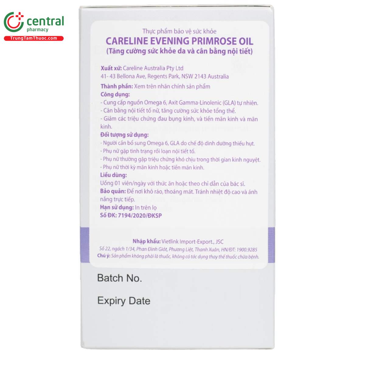 careline evening primrose oil 1000mg 5 E1215