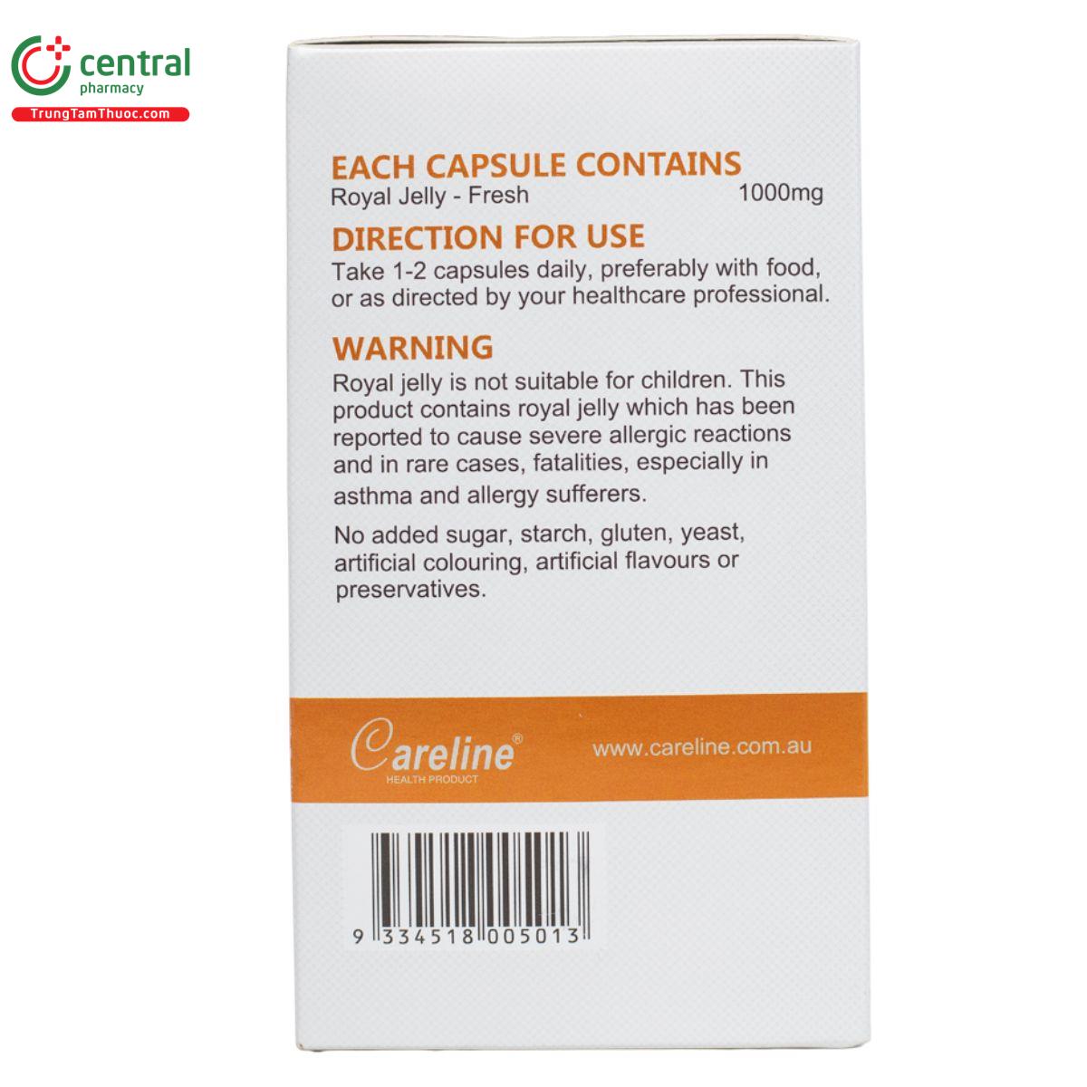 careline royal jelly 1000mg 12 I3164