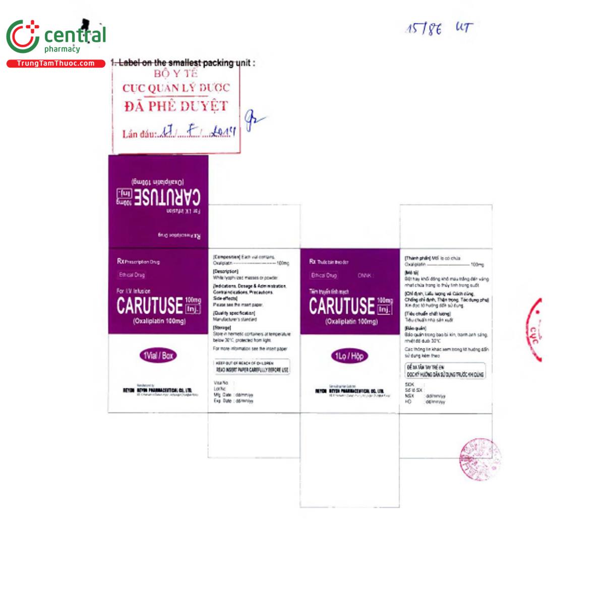 carutuse inj 100mg 3 F2034