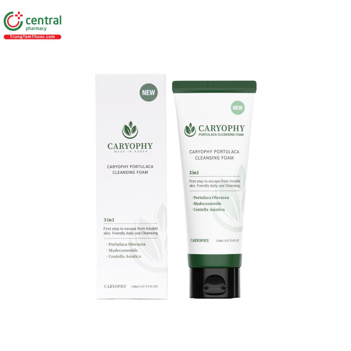 caryophy portulaca cleansing foam 2 E2058