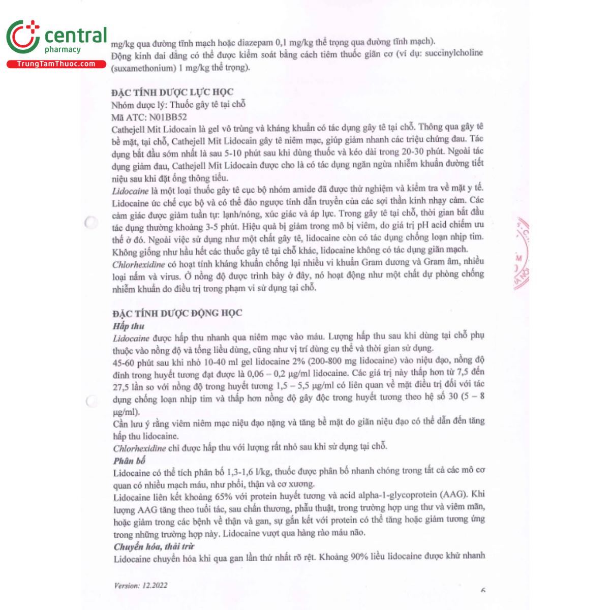 cathejell mit lidocain 125g 10 B0254