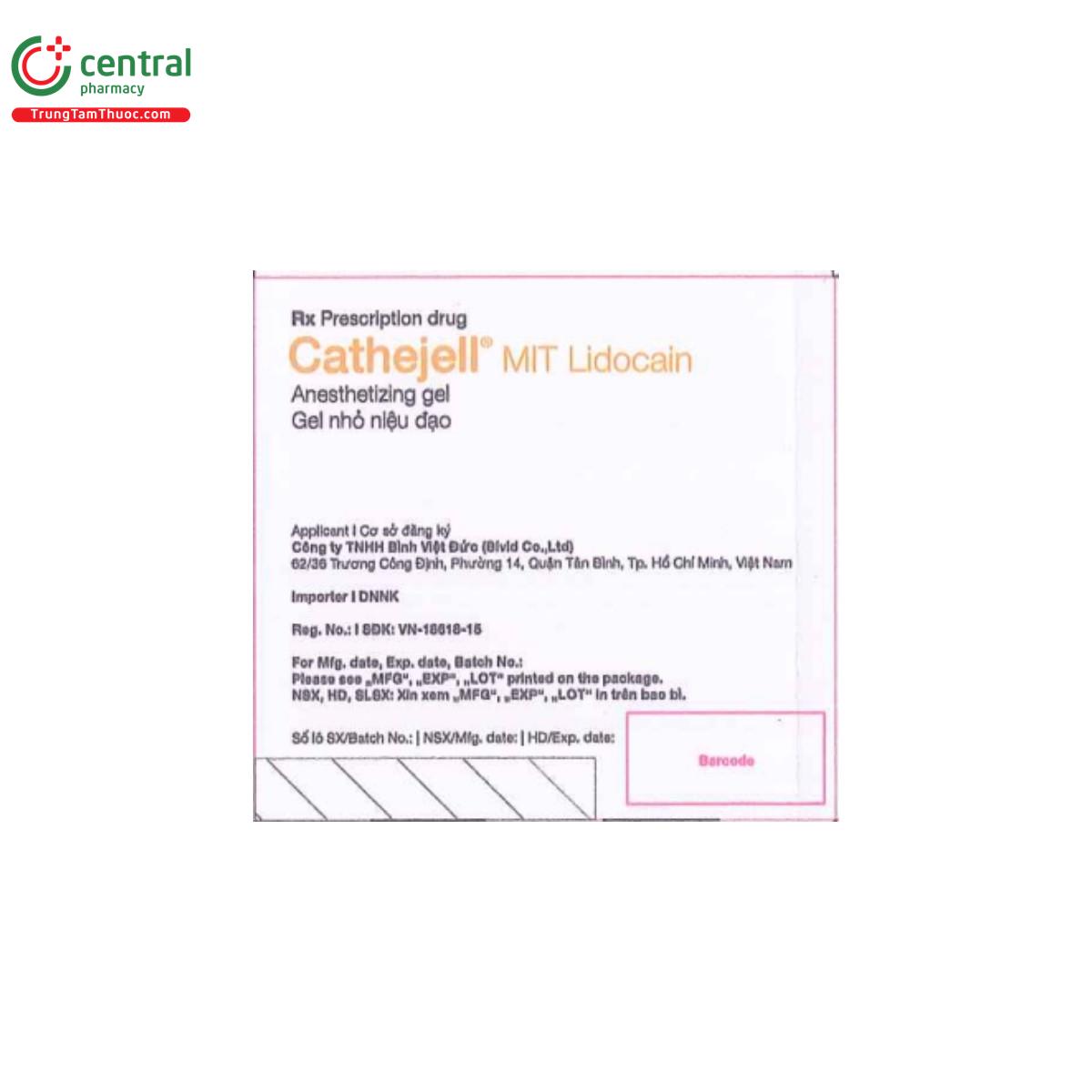 cathejell mit lidocain 125g 3 B0448