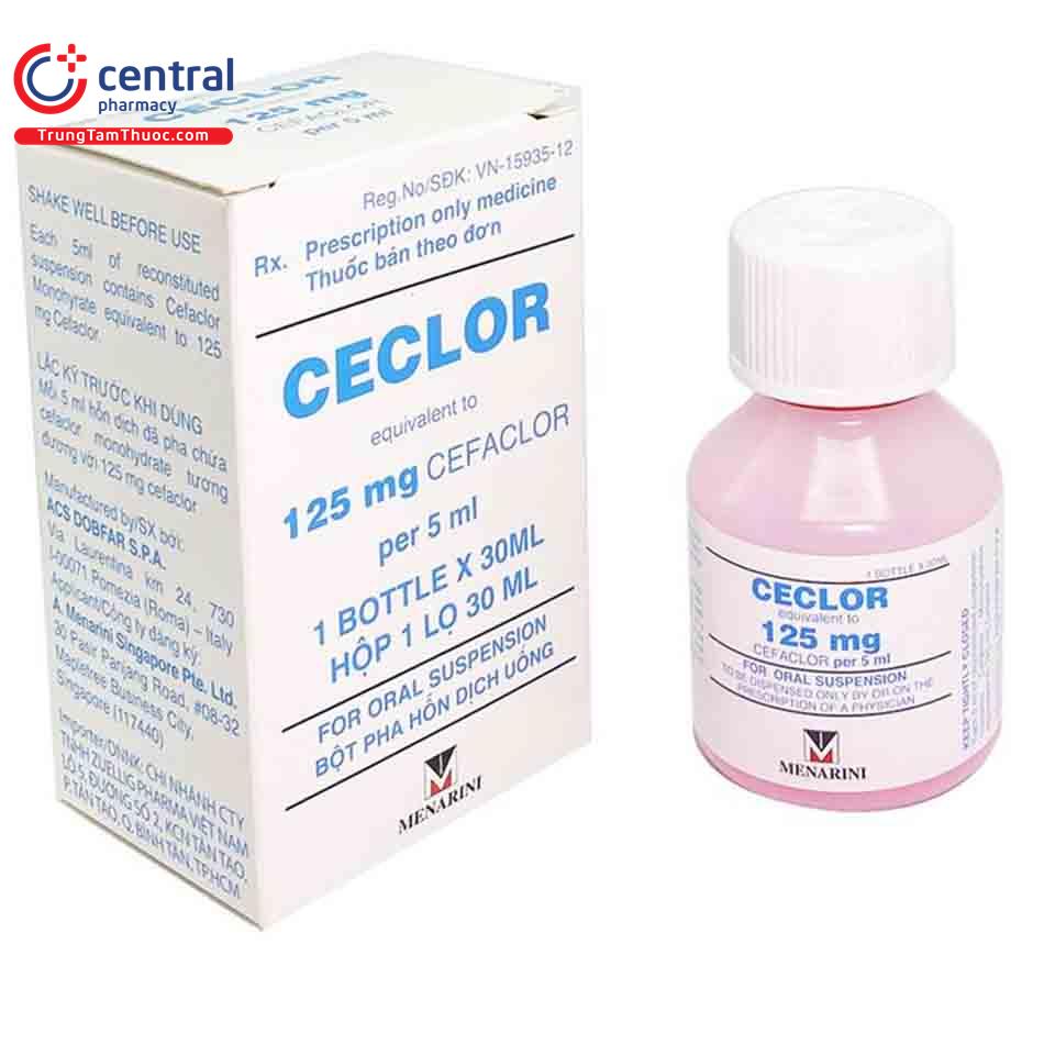 ceclor 125mg 5ml 30ml 3 J3182