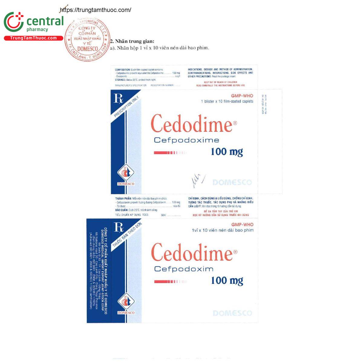 cedodime 100mg 4 J4688 cedodime 100mg 4 J4688