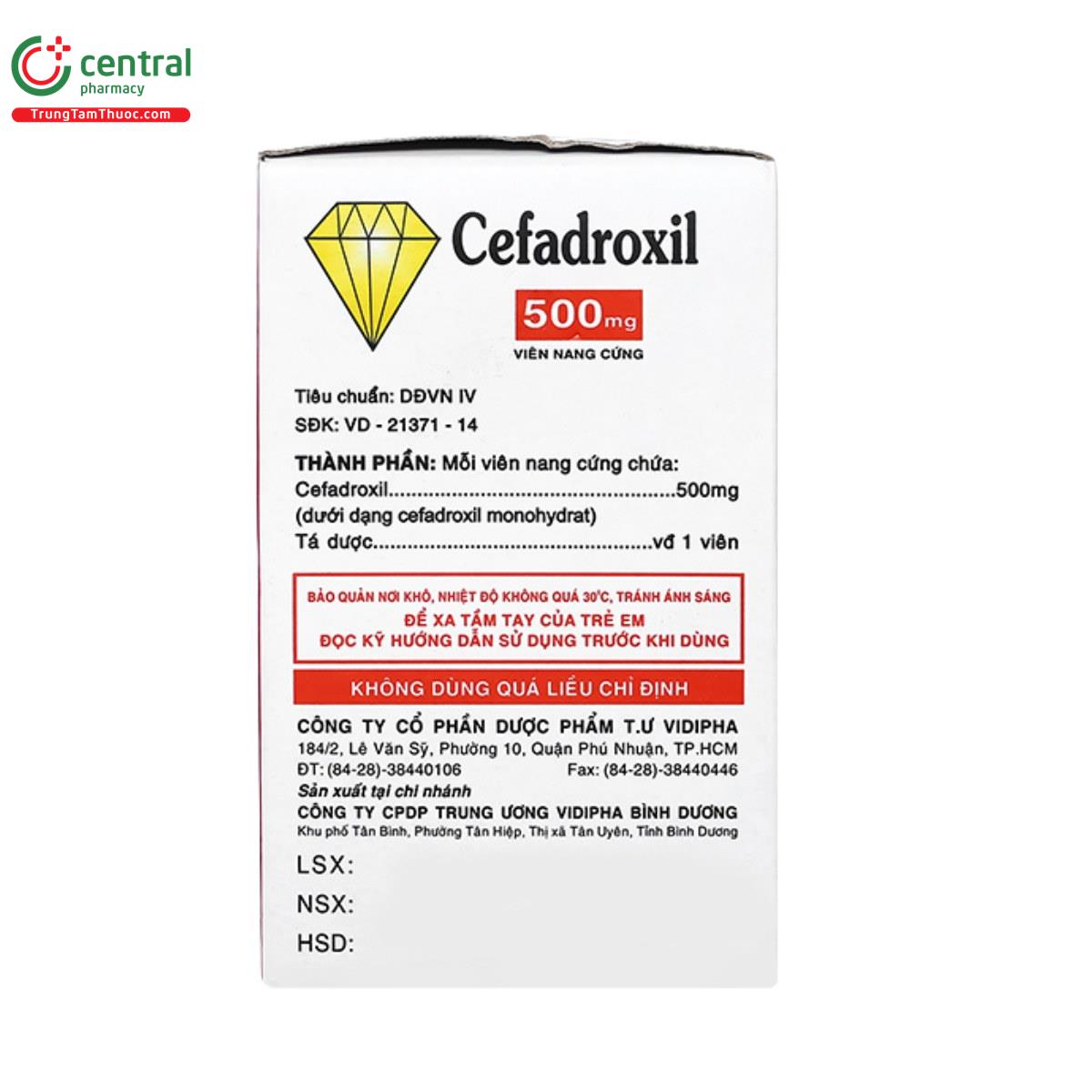 cefadroxil vidipha 500mg 4 M4876