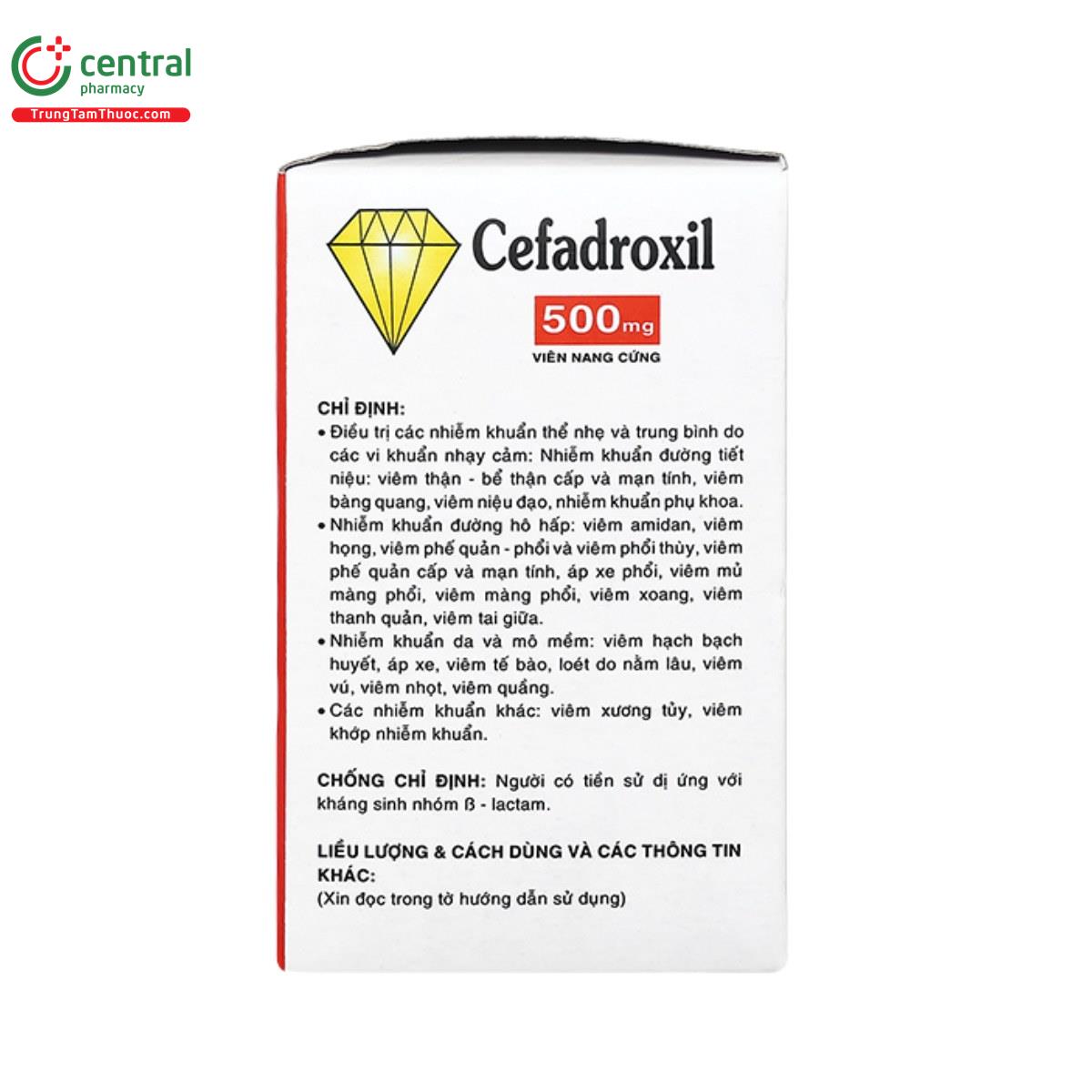 cefadroxil vidipha 500mg 5 U8503