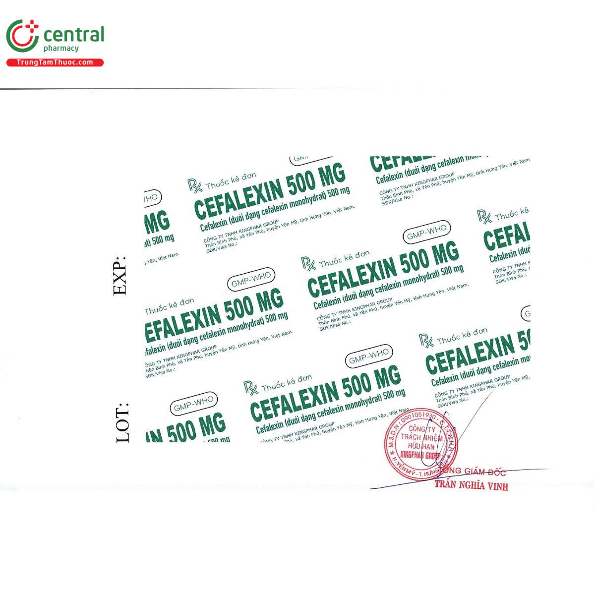 cefalexin 500mg kingphar 3 C1531