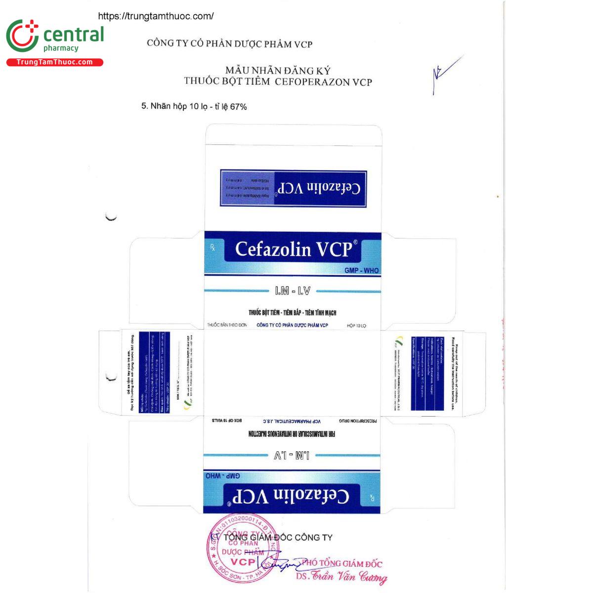 cefazolin vcp 3 V8531