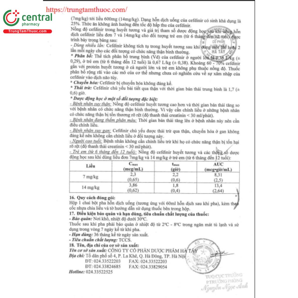 cefdina 125mg 5ml 6 A0122 cefdina 125mg 5ml 6 A0122