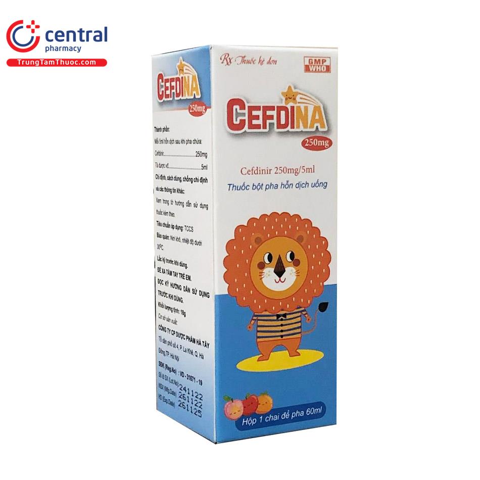 Cefdina 250mg/5ml