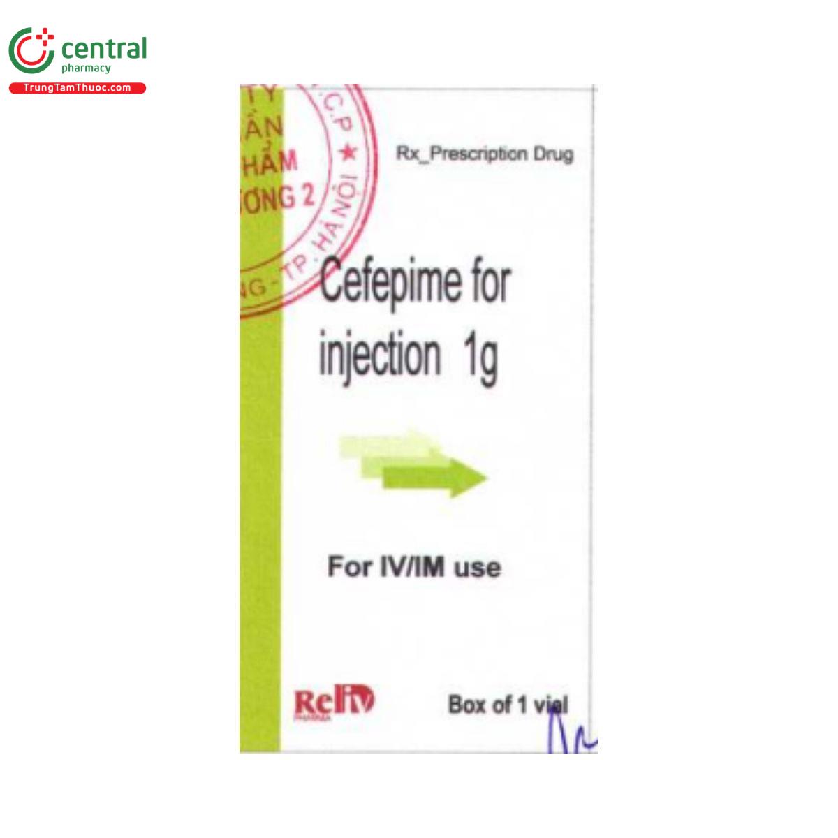 cefepime 1g reliv 3 M5341 cefepime 1g reliv 3 M5341
