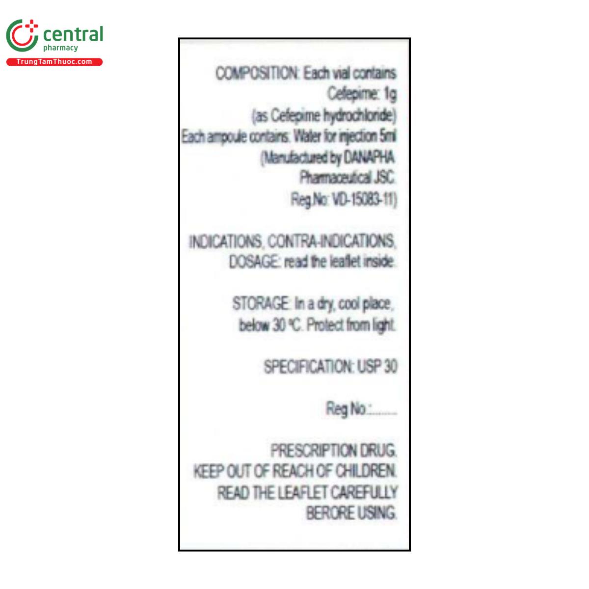 cefepime 4 H3536 cefepime 4 H3536