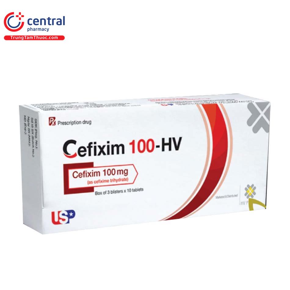 [CHÍNH HÃNG] Thuốc Cefixim 100-HV điều trị nhiễm khuẩn hiệu quả