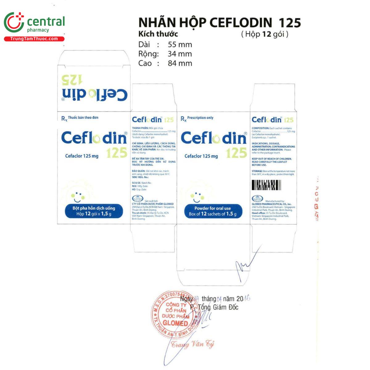 ceflodin 125 4 U8638
