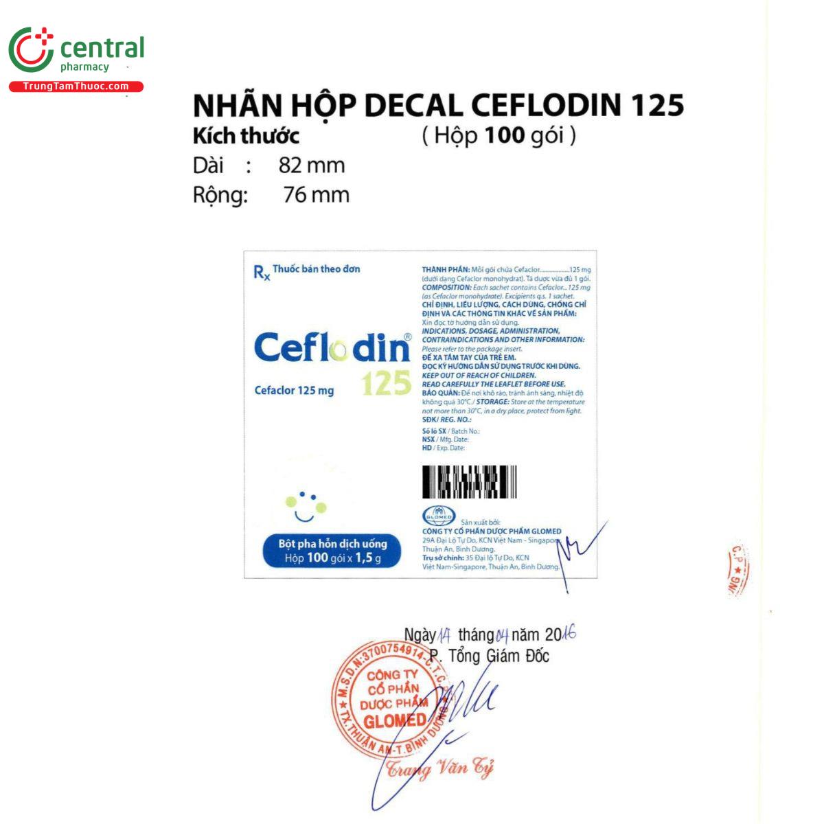 ceflodin 125 7 O6101