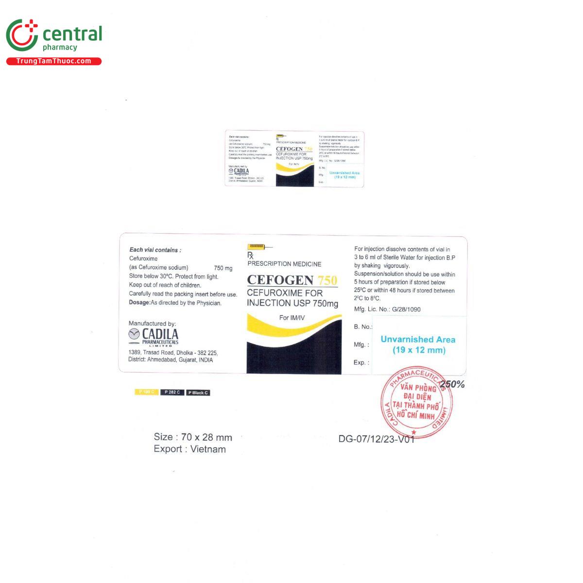 cefogen 750 3 H3847 cefogen 750 3 H3847